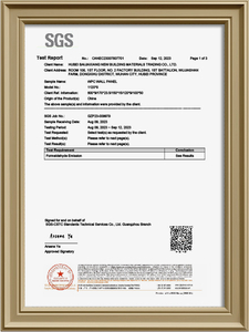 Formaldehyde test report